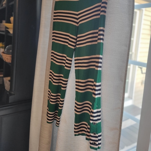 Pearl‎ by Lela Rose Green, Navy, and Ivory (more white) Pants - Picture 1 of 7